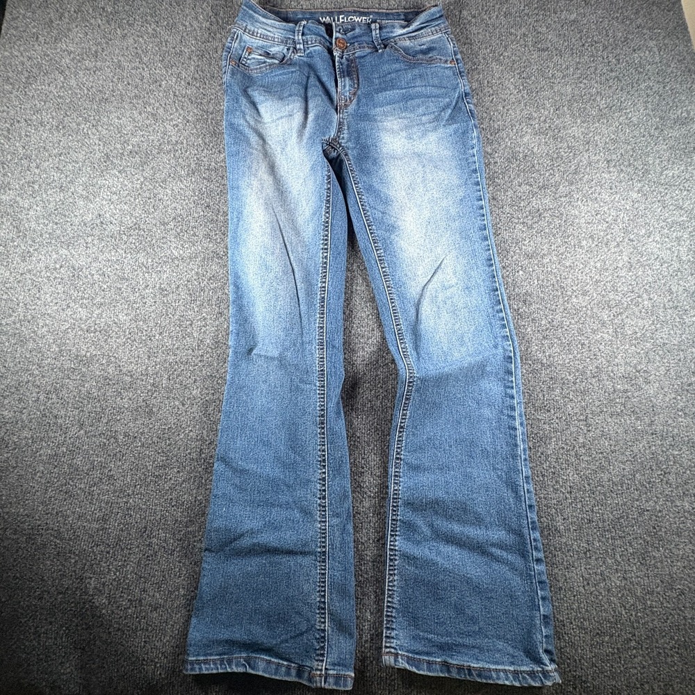 Wallflower The Luscious Curvy Bootcut Jeans‎ Womens 29x29.5 Blue Denim Low Rise